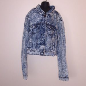 Highway Girls or Boys Unisex Denim Jeans Jacket Stone Wash Kids Size L